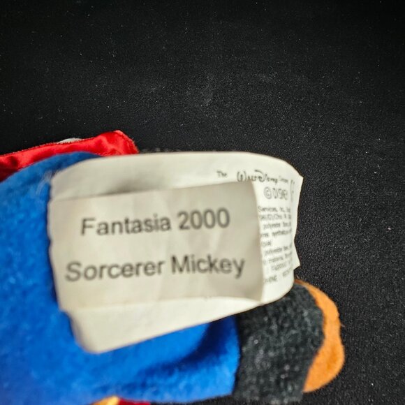 Mickey Mouse Bean Bag Plush Fantasia 2000 Sorcerer Apprentice Wizard Mickey - Picture 5 of 9